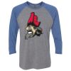 Unisex Triblend Three-Quarter Raglan T-Shirt Thumbnail
