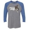 Unisex Triblend Three-Quarter Raglan T-Shirt Thumbnail