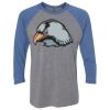 Unisex Triblend Three-Quarter Raglan T-Shirt Thumbnail