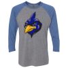 Unisex Triblend Three-Quarter Raglan T-Shirt Thumbnail