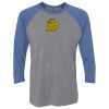 Unisex Triblend Three-Quarter Raglan T-Shirt Thumbnail