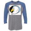 Unisex Triblend Three-Quarter Raglan T-Shirt Thumbnail