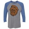 Unisex Triblend Three-Quarter Raglan T-Shirt Thumbnail