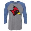 Unisex Triblend Three-Quarter Raglan T-Shirt Thumbnail