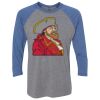 Unisex Triblend Three-Quarter Raglan T-Shirt Thumbnail