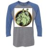 Unisex Triblend Three-Quarter Raglan T-Shirt Thumbnail