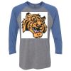 Unisex Triblend Three-Quarter Raglan T-Shirt Thumbnail
