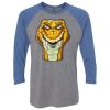 Unisex Triblend Three-Quarter Raglan T-Shirt Thumbnail