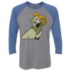 Unisex Triblend Three-Quarter Raglan T-Shirt Thumbnail