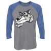 Unisex Triblend Three-Quarter Raglan T-Shirt Thumbnail