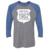 Unisex Triblend Three-Quarter Raglan T-Shirt Thumbnail