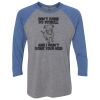 Unisex Triblend Three-Quarter Raglan T-Shirt Thumbnail