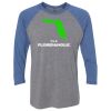 Unisex Triblend Three-Quarter Raglan T-Shirt Thumbnail
