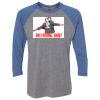Unisex Triblend Three-Quarter Raglan T-Shirt Thumbnail
