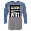 Unisex Triblend Three-Quarter Raglan T-Shirt Thumbnail