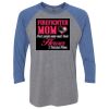 Unisex Triblend Three-Quarter Raglan T-Shirt Thumbnail