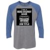 Unisex Triblend Three-Quarter Raglan T-Shirt Thumbnail