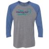 Unisex Triblend Three-Quarter Raglan T-Shirt Thumbnail