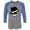 Unisex Triblend Three-Quarter Raglan T-Shirt Thumbnail
