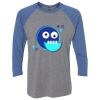 Unisex Triblend Three-Quarter Raglan T-Shirt Thumbnail