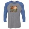 Unisex Triblend Three-Quarter Raglan T-Shirt Thumbnail