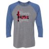 Unisex Triblend Three-Quarter Raglan T-Shirt Thumbnail
