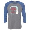 Unisex Triblend Three-Quarter Raglan T-Shirt Thumbnail