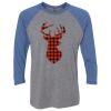Unisex Triblend Three-Quarter Raglan T-Shirt Thumbnail