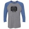 Unisex Triblend Three-Quarter Raglan T-Shirt Thumbnail