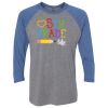 Unisex Triblend Three-Quarter Raglan T-Shirt Thumbnail