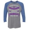 Unisex Triblend Three-Quarter Raglan T-Shirt Thumbnail
