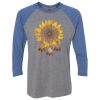 Unisex Triblend Three-Quarter Raglan T-Shirt Thumbnail