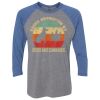 Unisex Triblend Three-Quarter Raglan T-Shirt Thumbnail