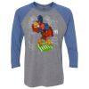Unisex Triblend Three-Quarter Raglan T-Shirt Thumbnail