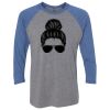 Unisex Triblend Three-Quarter Raglan T-Shirt Thumbnail