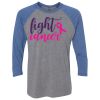 Unisex Triblend Three-Quarter Raglan T-Shirt Thumbnail