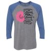 Unisex Triblend Three-Quarter Raglan T-Shirt Thumbnail