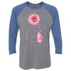 Unisex Triblend Three-Quarter Raglan T-Shirt Thumbnail