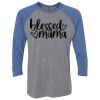 Unisex Triblend Three-Quarter Raglan T-Shirt Thumbnail