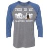 Unisex Triblend Three-Quarter Raglan T-Shirt Thumbnail