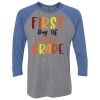 Unisex Triblend Three-Quarter Raglan T-Shirt Thumbnail
