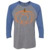 Unisex Triblend Three-Quarter Raglan T-Shirt Thumbnail