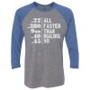 Unisex Triblend Three-Quarter Raglan T-Shirt Thumbnail