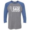 Unisex Triblend Three-Quarter Raglan T-Shirt Thumbnail