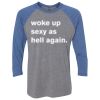 Unisex Triblend Three-Quarter Raglan T-Shirt Thumbnail