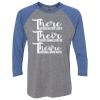 Unisex Triblend Three-Quarter Raglan T-Shirt Thumbnail