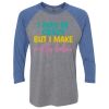 Unisex Triblend Three-Quarter Raglan T-Shirt Thumbnail