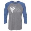 Unisex Triblend Three-Quarter Raglan T-Shirt Thumbnail