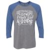 Unisex Triblend Three-Quarter Raglan T-Shirt Thumbnail