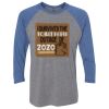Unisex Triblend Three-Quarter Raglan T-Shirt Thumbnail